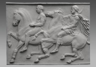 Parthenon, Westfries (Platte 4): zwei Reiter
