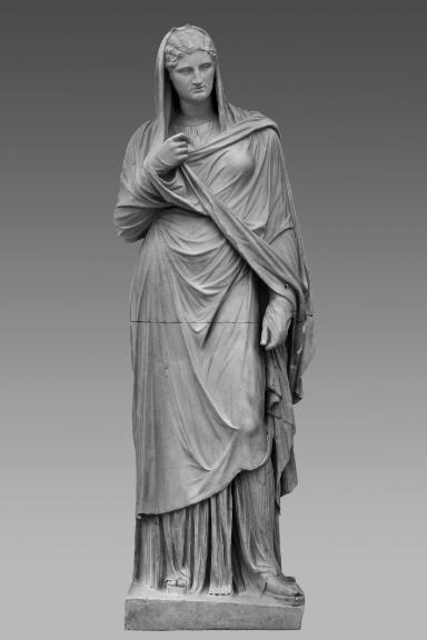 Porträtstatue einer reich gewandeten Frau, sog. Große Herkulanerin