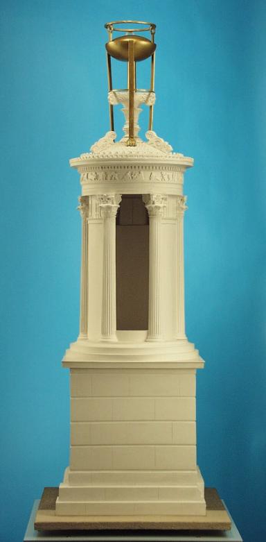 Modell des Lysikrates-Monuments in Athen, Maßstab 1:10