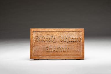 Schild "Ludwig-Uhland-Institut"