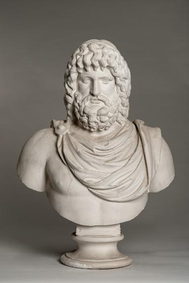 Kopf des Serapis auf nicht zugehöriger Büste