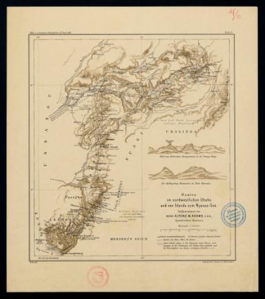 Routen im nordwestlichen Uhehe und von Idunda zum Nyassa-See