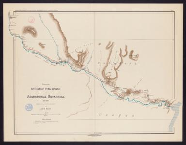 Reiseroute der Expedition Dr. Max Schoeller nach Äquatorial-Ostafrika: Usambara (Blatt 1)