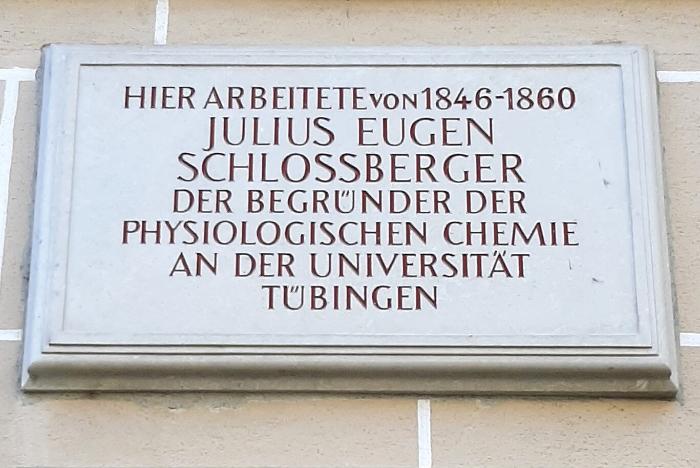 Gedenktafel für Julius Eugen Schlossberger