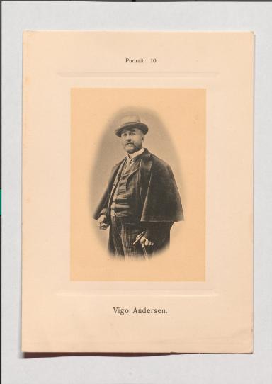 Vigo Andersen aus Adolph Goldbergs Porträt-Sammlung hervorragender Flöten-Virtuosen, Dilettanten und Komponisten