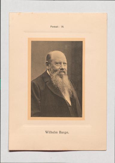 Wilhelm Barge aus Adolph Goldbergs Porträt-Sammlung hervorragender Flöten-Virtuosen, Dilettanten und Komponisten