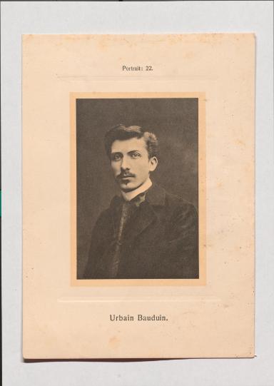 Urbain Bauduin aus Adolph Goldbergs Porträt-Sammlung hervorragender Flöten-Virtuosen, Dilettanten und Komponisten