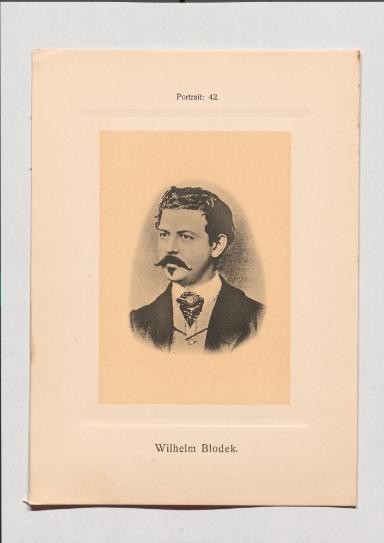 Wilhelm Blodek aus Adolph Goldbergs Porträt-Sammlung hervorragender Flöten-Virtuosen, Dilettanten und Komponisten