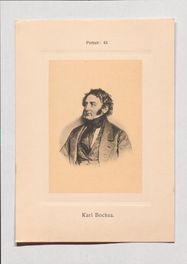Karl Bochsa aus Adolph Goldbergs Porträt-Sammlung hervorragender Flöten-Virtuosen, Dilettanten und Komponisten