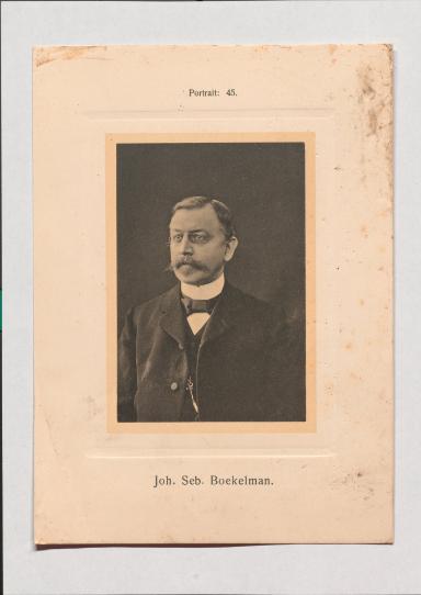 Joh. Seb. Boekelman aus Adolph Goldbergs Porträt-Sammlung hervorragender Flöten-Virtuosen, Dilettanten und Komponisten