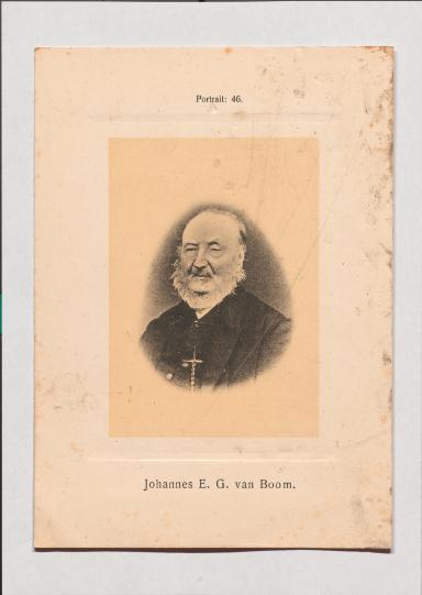 Johannes E. G. van Boom aus Adolph Goldbergs Porträt-Sammlung hervorragender Flöten-Virtuosen, Dilettanten und Komponisten