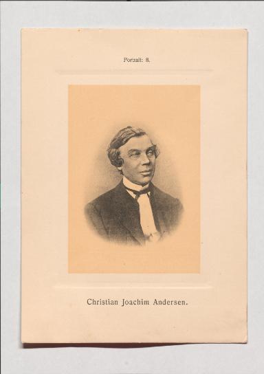 Christian Joachim Andersen aus Adolph Goldbergs Porträt-Sammlung hervorragender Flöten-Virtuosen, Dilettanten und Komponisten