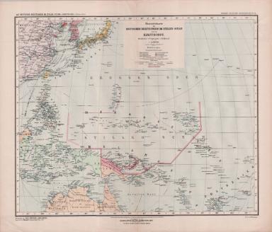 Grosser deutscher Kolonialatlas No. 25.: Deutsche Besitzungen im stillen Ocean und von Kiautschou