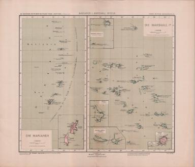 Grosser Deutscher Kolonialatlas No. 28.: Marianen- und Marshallinseln
