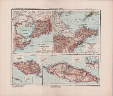 Grosser Deutscher Kolonialatlas No. 30.: Kiautschou u. Samoa (Samoa-Inseln Sawáii)