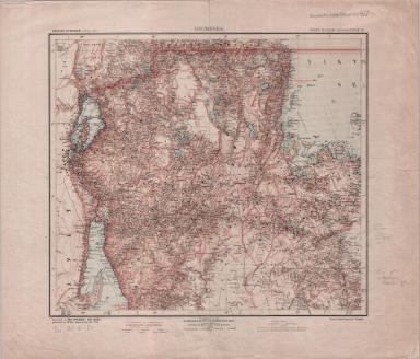 Grosser Deutscher Kolonialaltlas No. 16.: Usumbra quer Deutsch-Ostafrika 1:1.000.000