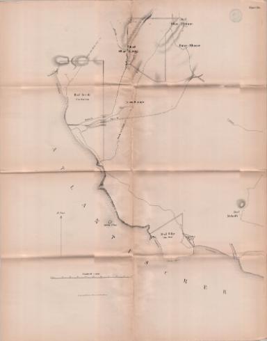 Plan über die Küstengebiete von Oechelhäuser, Jantzen und Thormählen mit den darin befindlichen Dörfern u. d. Kakaofarm von William in Makundange