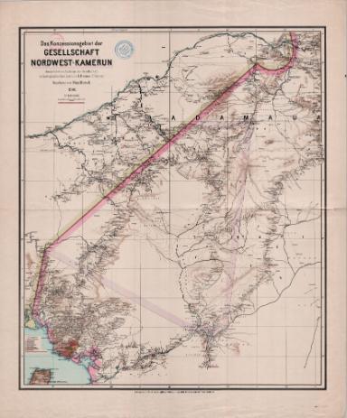 Das Konzessionsgebiet der Gesellschaft Nordwest-Kamerun I